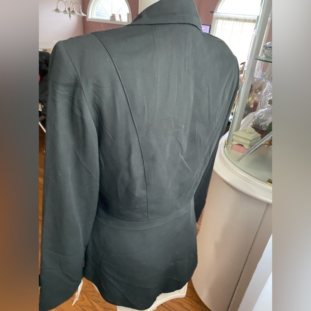 Le Chateau vintage  Black FITTED Jacket Sz L - Picture 5 of 14